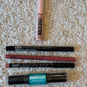 NYX Lip Liner and contour Stick Collection
